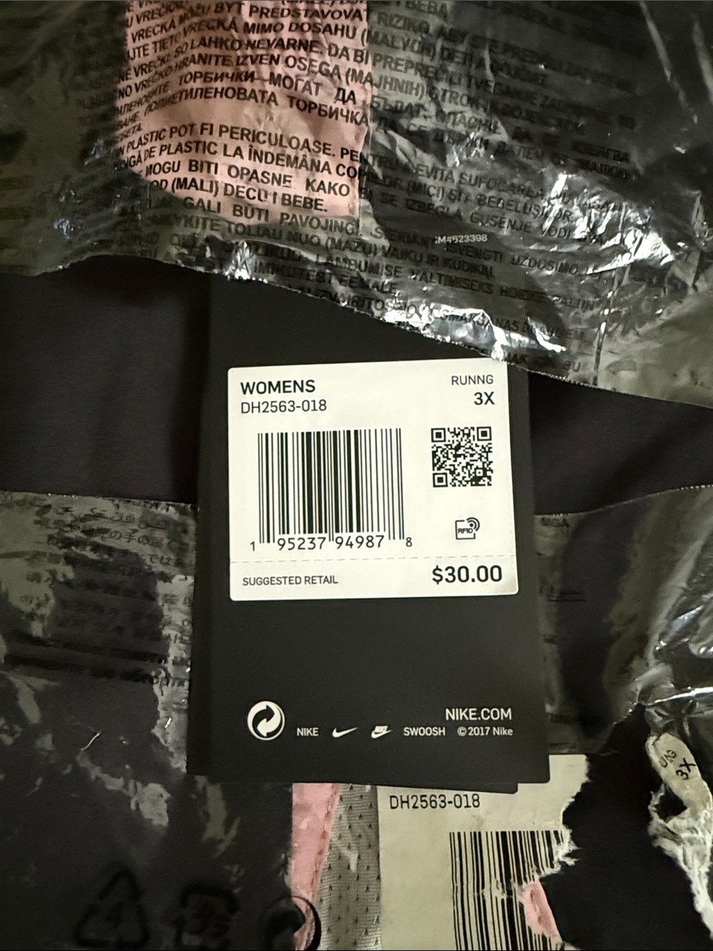 Women's Nike Plus Dri-Fit DH2563-018 Running Run Shorts with Liner New